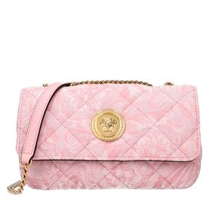 Versace La Medusa Pink Quilted Shoulder Bag NWT and Dust Bag in Store Box